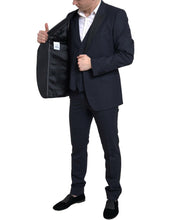 Load image into Gallery viewer, Dolce &amp; Gabbana Elegant Blue &amp; Black Martini Slim Fit Suit
