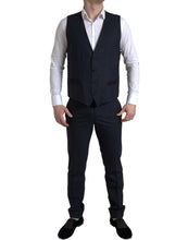Load image into Gallery viewer, Dolce &amp; Gabbana Elegant Blue &amp; Black Martini Slim Fit Suit
