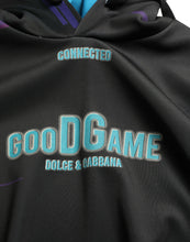 Load image into Gallery viewer, Dolce &amp; Gabbana Black Logo Print Hooded Sweatshirt Sweater
