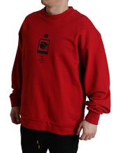 Load image into Gallery viewer, Dolce &amp; Gabbana Red Logo Print Crew Neck Pullover Sweater
