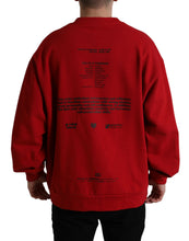 Load image into Gallery viewer, Dolce &amp; Gabbana Red Logo Print Crew Neck Pullover Sweater
