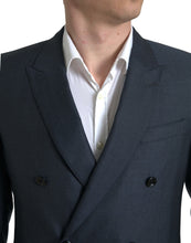 Load image into Gallery viewer, Dolce &amp; Gabbana Elegant Blue Silk Blend Martini Suit
