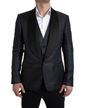 Load image into Gallery viewer, Dolce &amp; Gabbana Elegant Black Silk Blend Slim Fit Suit
