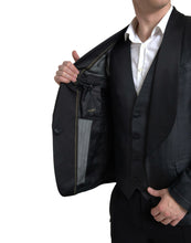 Load image into Gallery viewer, Dolce &amp; Gabbana Elegant Black Silk Blend Slim Fit Suit
