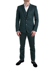 Load image into Gallery viewer, Dolce &amp; Gabbana Emerald Elegance Slim Fit 3-Piece Suit
