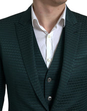 Load image into Gallery viewer, Dolce &amp; Gabbana Emerald Elegance Slim Fit 3-Piece Suit
