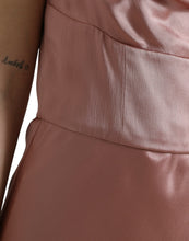 Load image into Gallery viewer, Dolce &amp; Gabbana Pink Silk Spaghetti Straps Long Gown Dress
