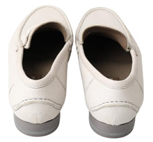 Load image into Gallery viewer, Dolce &amp; Gabbana Elegant Light Grey Leather Loafers
