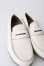 Load image into Gallery viewer, Dolce &amp; Gabbana Elegant Light Grey Leather Loafers
