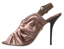 Load image into Gallery viewer, Dolce &amp; Gabbana Elegant Slingback Stiletto Heels in Light Brown
