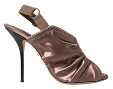 Load image into Gallery viewer, Dolce &amp; Gabbana Elegant Slingback Stiletto Heels in Light Brown
