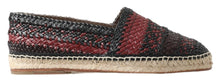 Load image into Gallery viewer, Dolce &amp; Gabbana Black Bordeaux Buffalo Leather Espadrille Shoes
