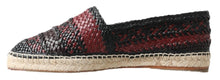 Load image into Gallery viewer, Dolce &amp; Gabbana Black Bordeaux Buffalo Leather Espadrille Shoes
