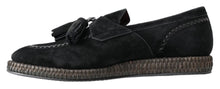 Load image into Gallery viewer, Dolce &amp; Gabbana Elegant Black Suede Espadrilles Sneakers
