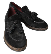 Load image into Gallery viewer, Dolce &amp; Gabbana Elegant Black Suede Espadrilles Sneakers
