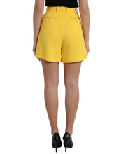 Load image into Gallery viewer, Dolce &amp; Gabbana Yellow High Waist Hot Pants Bermuda Shorts
