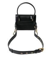 Load image into Gallery viewer, Dolce &amp; Gabbana Black Leather Mini Belt Waist DG Girls Purse Bag
