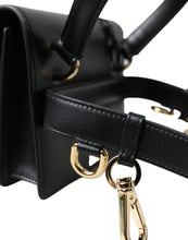 Load image into Gallery viewer, Dolce &amp; Gabbana Black Leather Mini Belt Waist DG Girls Purse Bag
