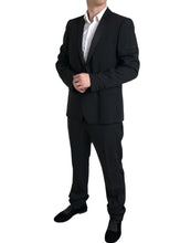 Load image into Gallery viewer, Dolce &amp; Gabbana Elegant Black Slim Fit Two-Piece Suit
