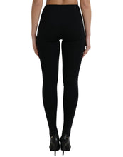 Load image into Gallery viewer, Dolce &amp; Gabbana Black Nylon Stretch Slim Leggings Pants
