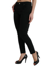 Load image into Gallery viewer, Dolce &amp; Gabbana Black Cotton Stretch Denim Skinny Jeans
