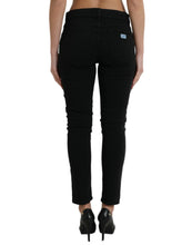 Load image into Gallery viewer, Dolce &amp; Gabbana Black Cotton Stretch Denim Skinny Jeans
