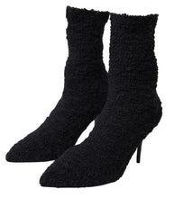 Load image into Gallery viewer, Dolce &amp; Gabbana Elegant Virgin Wool Mid Calf Boots
