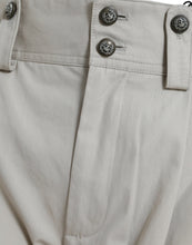 Load image into Gallery viewer, Dolce &amp; Gabbana Beige Cotton High Waist Tapered Pants
