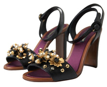 Load image into Gallery viewer, Dolce &amp; Gabbana Elegant Embellished Leather Sandals
