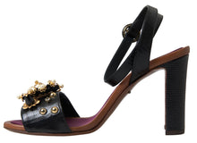 Load image into Gallery viewer, Dolce &amp; Gabbana Elegant Embellished Leather Sandals
