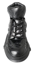 Load image into Gallery viewer, Dolce &amp; Gabbana Elegant Black Leather Ankle Boots
