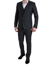 Load image into Gallery viewer, Dolce &amp; Gabbana Elegant Black Martini Slim Fit 3-Piece Suit
