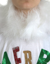 Load image into Gallery viewer, Dolce &amp; Gabbana White Cotton Christmas Sequin Fur T-shirt
