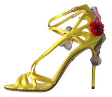 Load image into Gallery viewer, Dolce &amp; Gabbana Enchanting Yellow Ankle Strap Sandals
