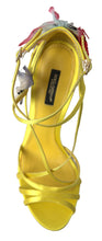 Load image into Gallery viewer, Dolce &amp; Gabbana Enchanting Yellow Ankle Strap Sandals
