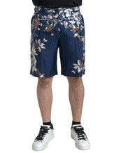 Load image into Gallery viewer, Dolce &amp; Gabbana Silken Floral Bermuda Shorts in Blue
