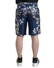 Load image into Gallery viewer, Dolce &amp; Gabbana Silken Floral Bermuda Shorts in Blue
