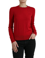 Load image into Gallery viewer, Dolce &amp; Gabbana Red Wool Knitted Crew Neck Pullover Sweater
