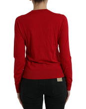 Load image into Gallery viewer, Dolce &amp; Gabbana Red Wool Knitted Crew Neck Pullover Sweater
