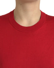 Load image into Gallery viewer, Dolce &amp; Gabbana Red Silk Crew Neck Short Sleeves T-shirt Top
