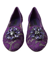 Load image into Gallery viewer, Dolce &amp; Gabbana Elegant Floral Lace Vally Flat Shoes
