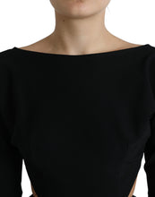 Load image into Gallery viewer, Dolce &amp; Gabbana Black Viscose Cut Out A-line Long Sleeves Mini Dress
