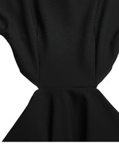 Load image into Gallery viewer, Dolce &amp; Gabbana Black Viscose Cut Out A-line Long Sleeves Mini Dress
