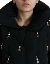 Load image into Gallery viewer, Dolce &amp; Gabbana Elegant Quilted Jacket with Pearl Embellishment
