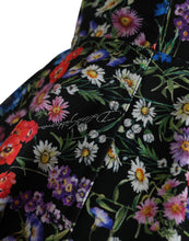 Load image into Gallery viewer, Dolce &amp; Gabbana Black Polyester Floral A-line Sleeveless Mini Dress
