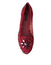 Load image into Gallery viewer, Dolce &amp; Gabbana Elegant Floral Lace Vally Flats
