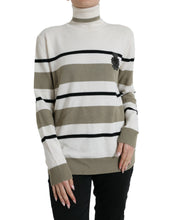 Load image into Gallery viewer, Dolce &amp; Gabbana Multicolor Stripe Wool Logo Pullover Sweater
