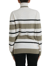 Load image into Gallery viewer, Dolce &amp; Gabbana Multicolor Stripe Wool Logo Pullover Sweater
