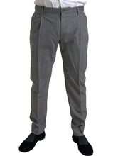 Load image into Gallery viewer, Dolce &amp; Gabbana Elegant Skinny Wool Dress Pants in Grey
