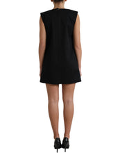 Load image into Gallery viewer, Dolce &amp; Gabbana Black DG Logo Cotton Shift A-line Mini Dress
